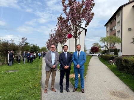 G. Skender, g. Sugita in župan Košir